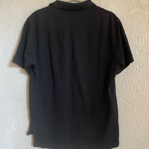 Paul Stuart Cotton Piqué Logo Polo size M black - Picture 4 of 5